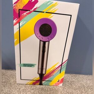 Purple and Gray Professional Hair Dryer